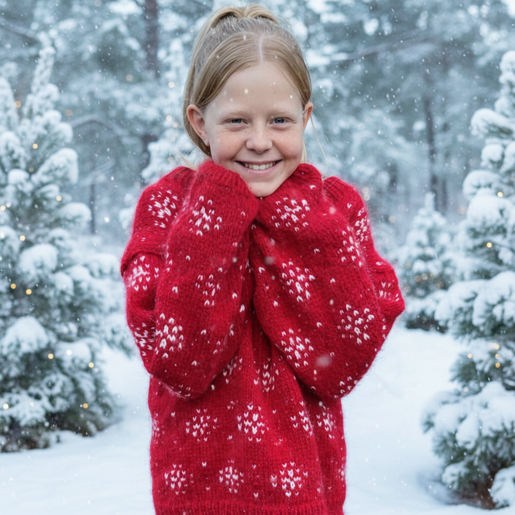 Strikk The Look: Hazel-genser rød