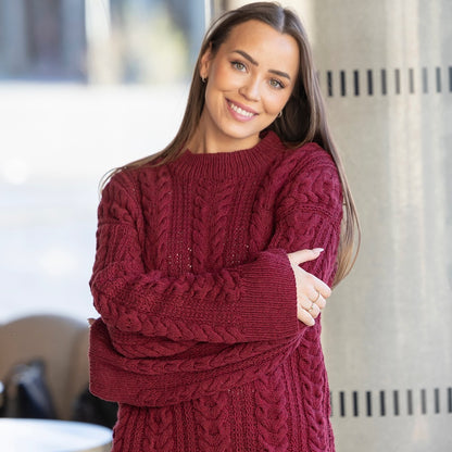 Strikk The Look: Caia-genser rødvin