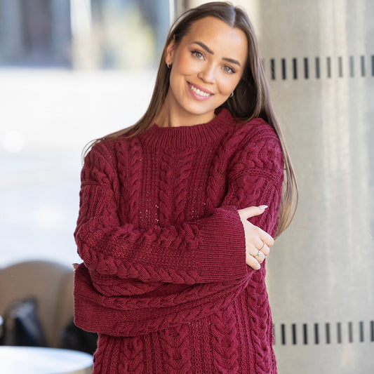 Strikk The Look: Caia-genser rødvin