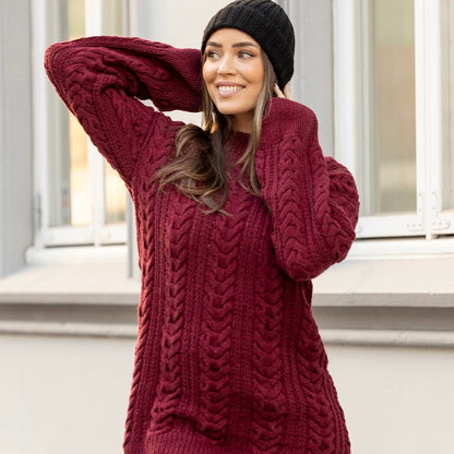 Strikk The Look: Caia-genser rødvin