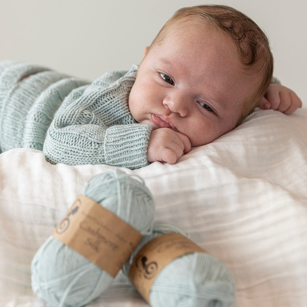 Strikk The Look: Mys genser og bukse mint