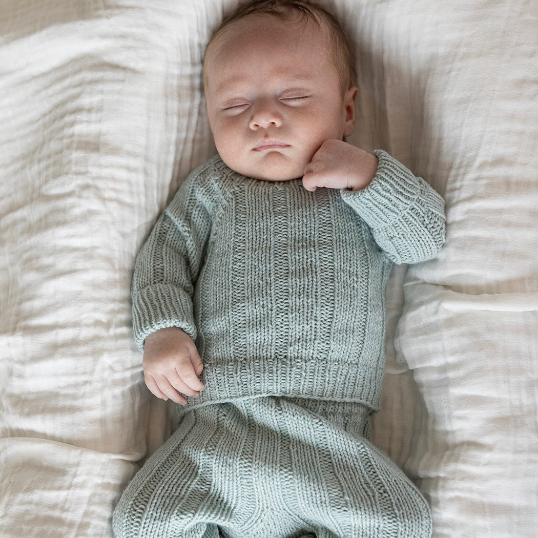 Strikk The Look: Mys genser og bukse mint