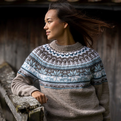 Strikk The Look: Sylvia-genser beige