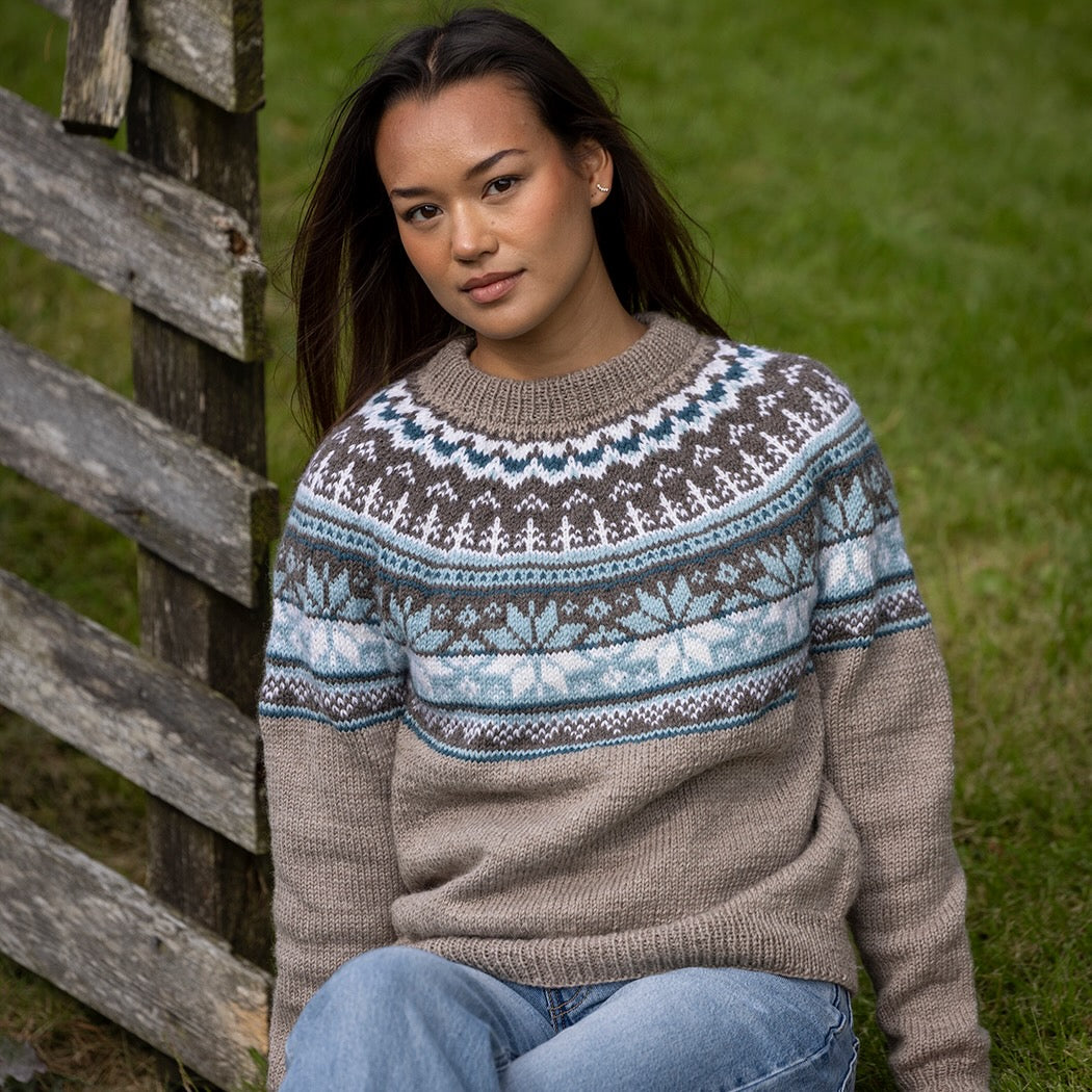 Strikk The Look: Sylvia-genser beige