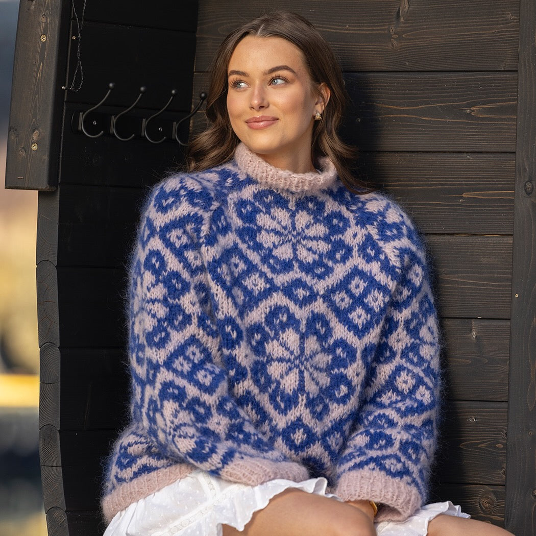 Strikk The Look: Irja-genser rosa
