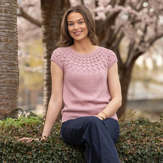 Strikk The Look: Suvali-topp pudderrosa
