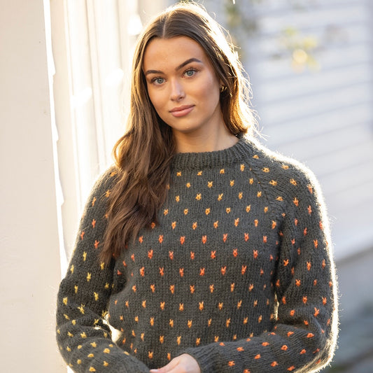 Strikk The Look: Rekarda-genser grønn