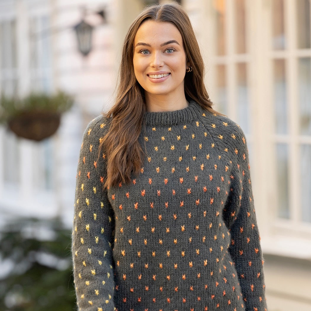 Strikk The Look: Rekarda-genser grønn