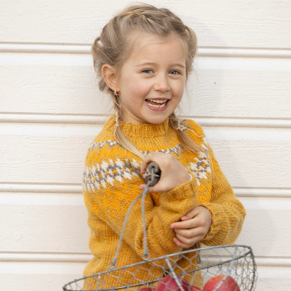 Strikk The Look: Jonstøl-genser gul