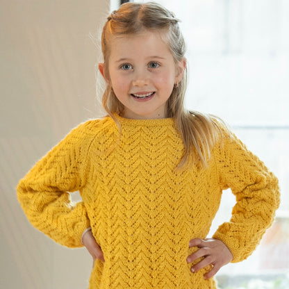 Strikk The Look: Myrtel-genser gul