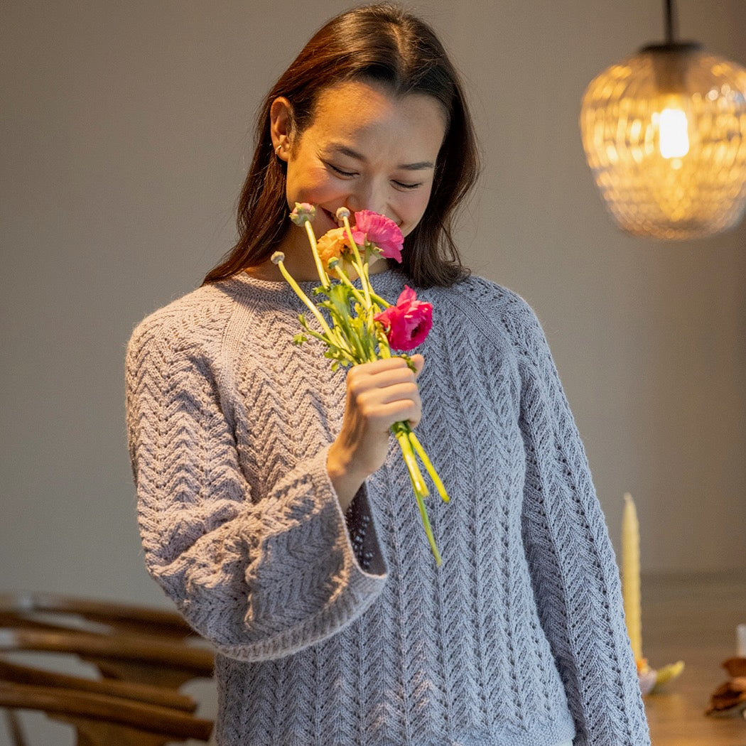 Strikk The Look: Myrtel-genser Lavendel