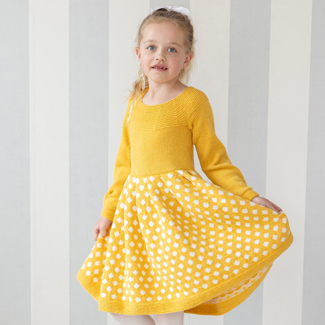 Strikk The Look: Olivia-kjole gul