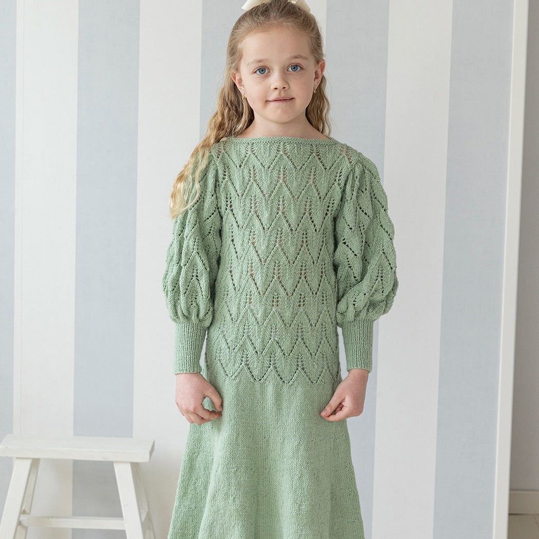 Strikk The Look: Tjøme-kjole mint