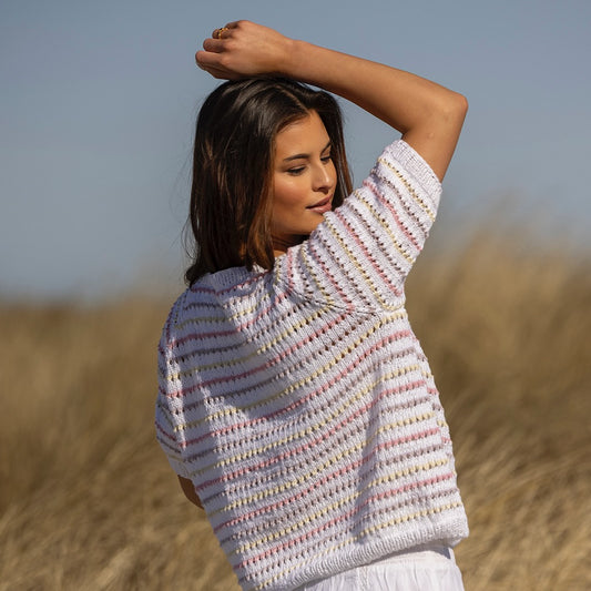 Strikk The Look: Sadie-t-skjorte hvit