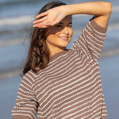 Strikk The Look: Sadie-t-skjorte brun