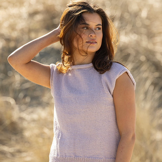 Strikk The Look: Vire-topp lilla