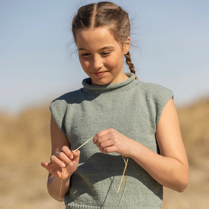 Strikk The Look: Vire-topp grønn, barn