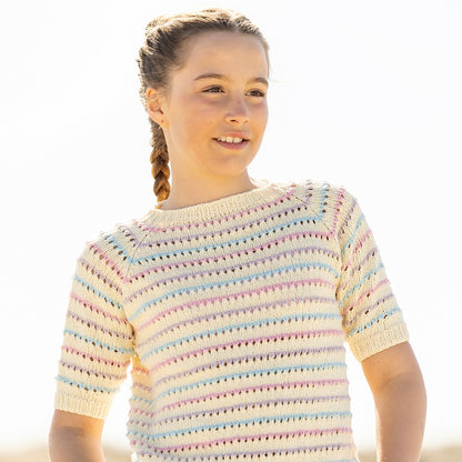 Strikk The Look: Sadie-t-skjorte lys gul