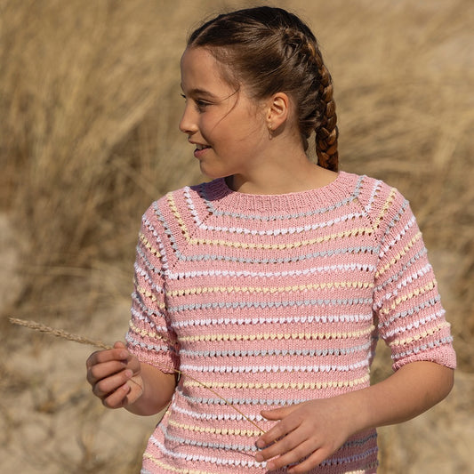 Strikk The Look: Sadie-t-skjorte rosa