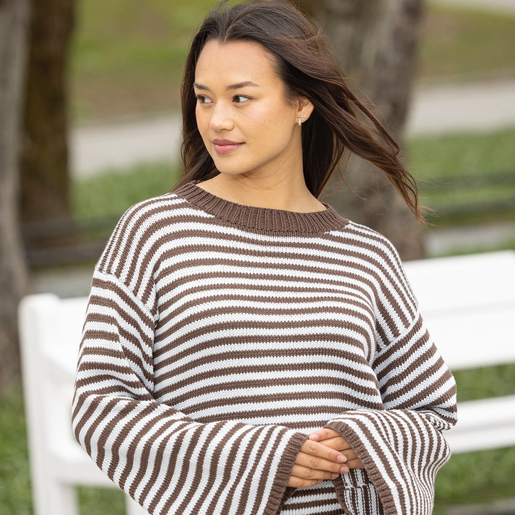 Strikk The Look: Salty-t-genser rund hals