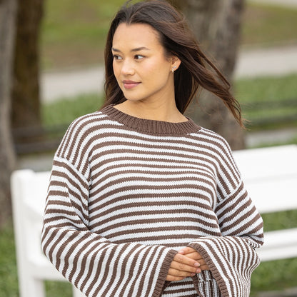 Strikk The Look: Salty-t-genser rund hals