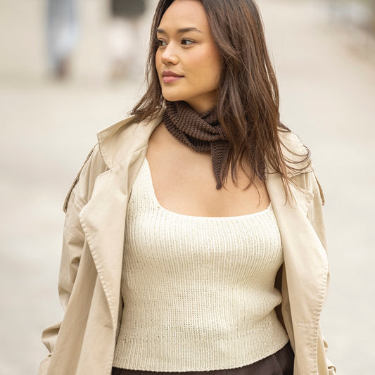 Strikk The Look: Studio-topp natur