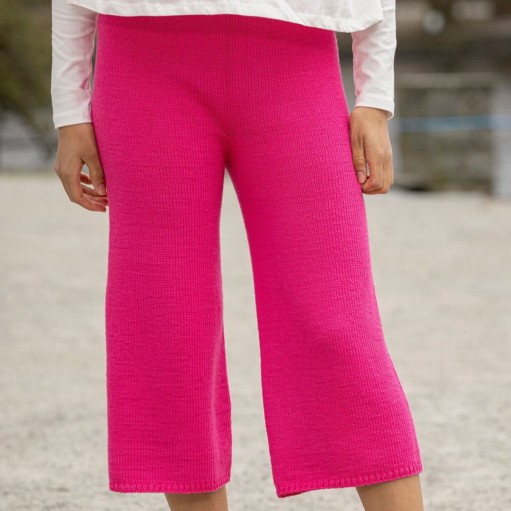 Strikk The Look: Flow-Capribukse rosa