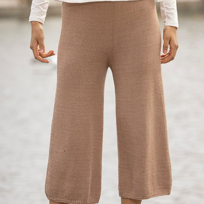 Strikk The Look: Flow-Capribukse valnøtt