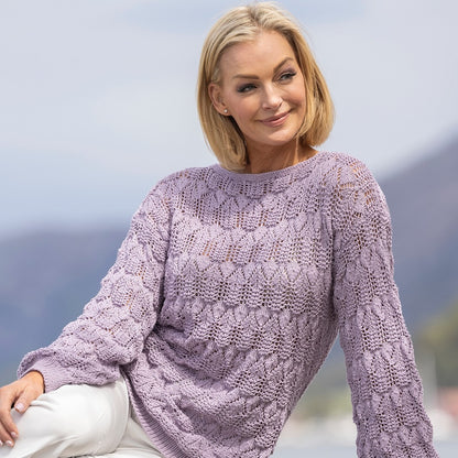 Strikk The Look: Edna-genser lys lilla
