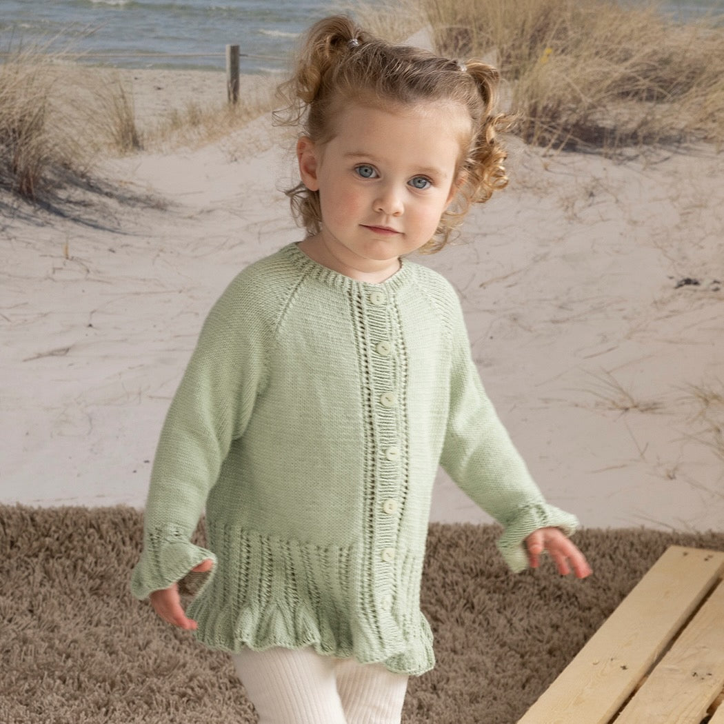 Strikk The Look: Yndig-jakke lys grønn