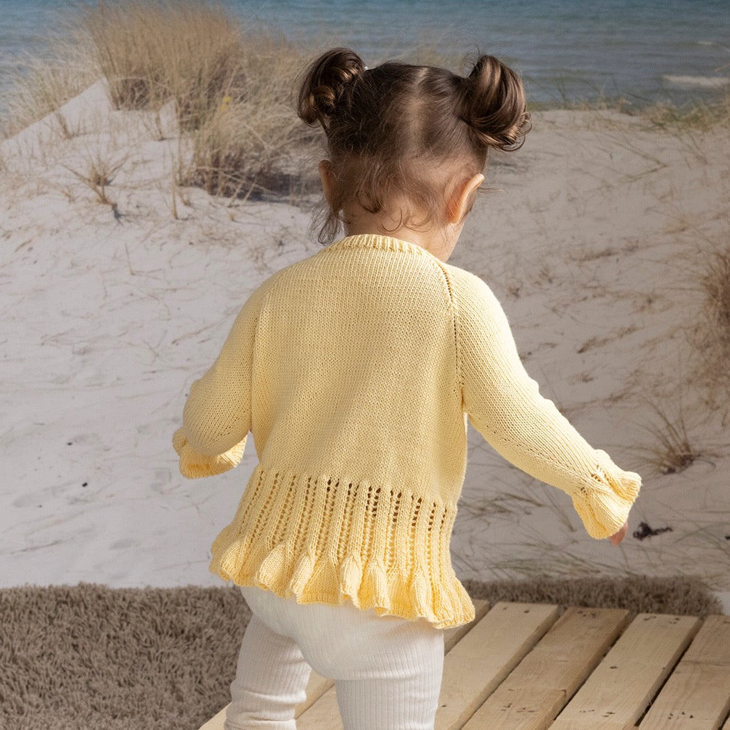 Strikk The Look: Yndig-jakke lys gul