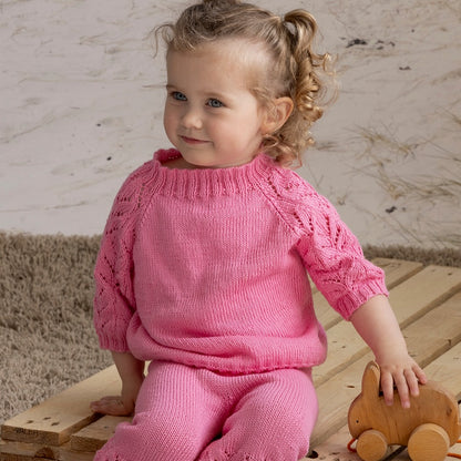 Strikk The Look: Miramar topp og bukse rosa