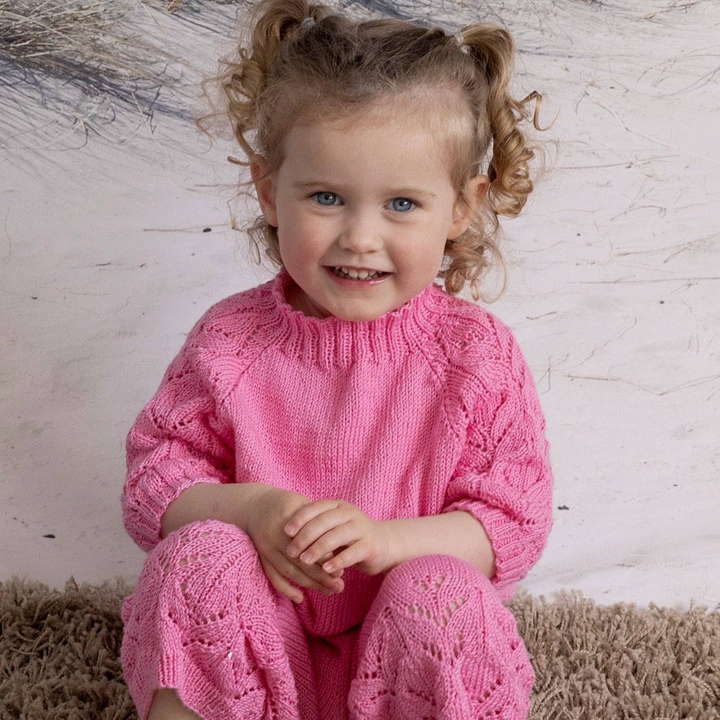 Strikk The Look: Miramar topp og bukse rosa