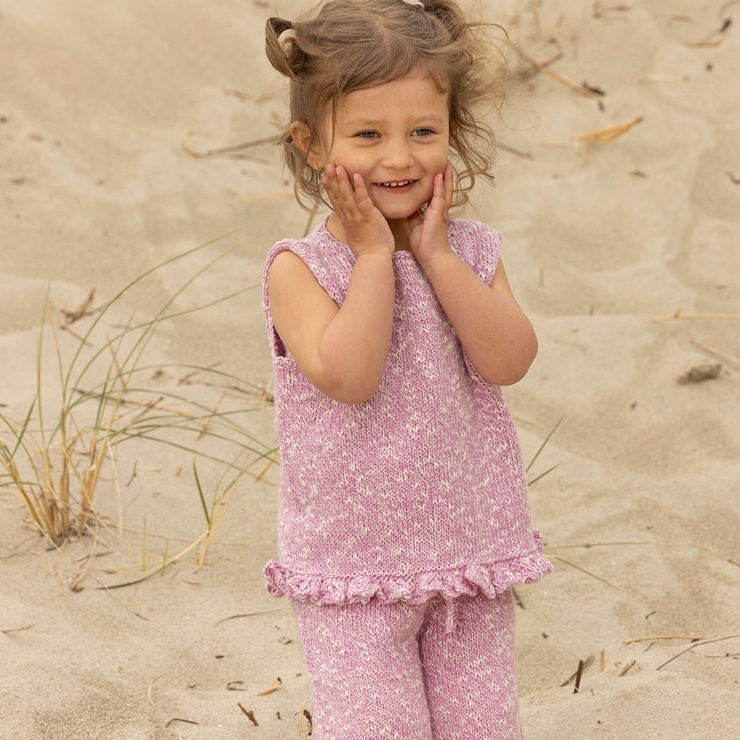 Strikk The Look: Sandrose topp og bukse, lang