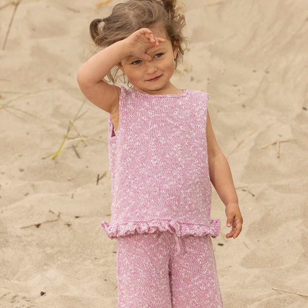 Strikk The Look: Sandrose topp og bukse, lang