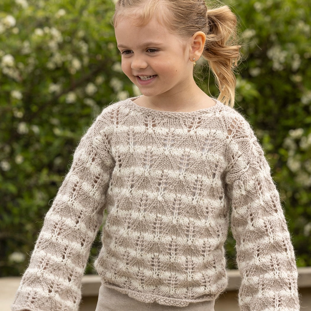 Strikk The Look: Veslemøy-genser sand
