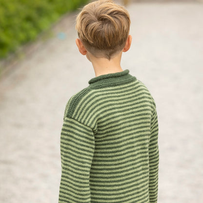 Strikk The Look: Rille-genser grønn