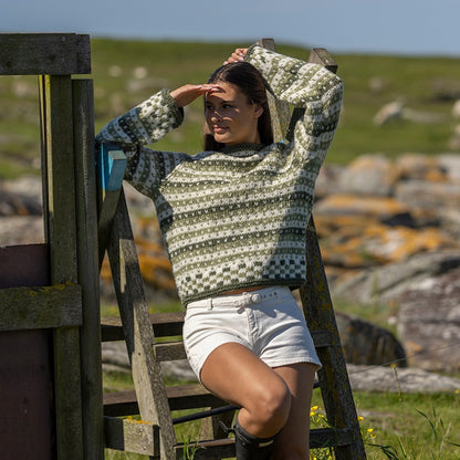 Strikk The Look: Kystlys Fana-genser grønn