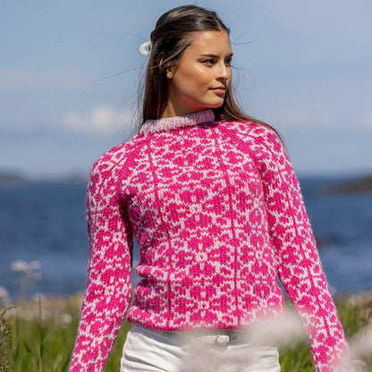 Strikk The Look: Bellis-genser rosa