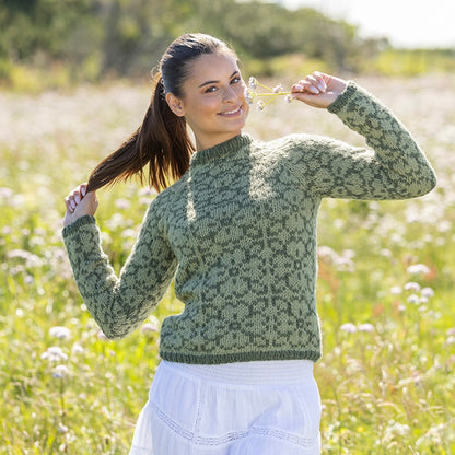 Strikk The Look: Bellis-genser grønn