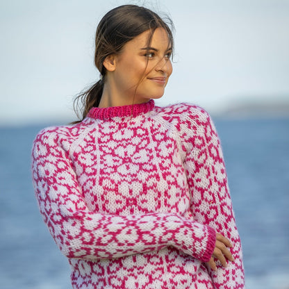 Strikk The Look: Bellis-genser hvit