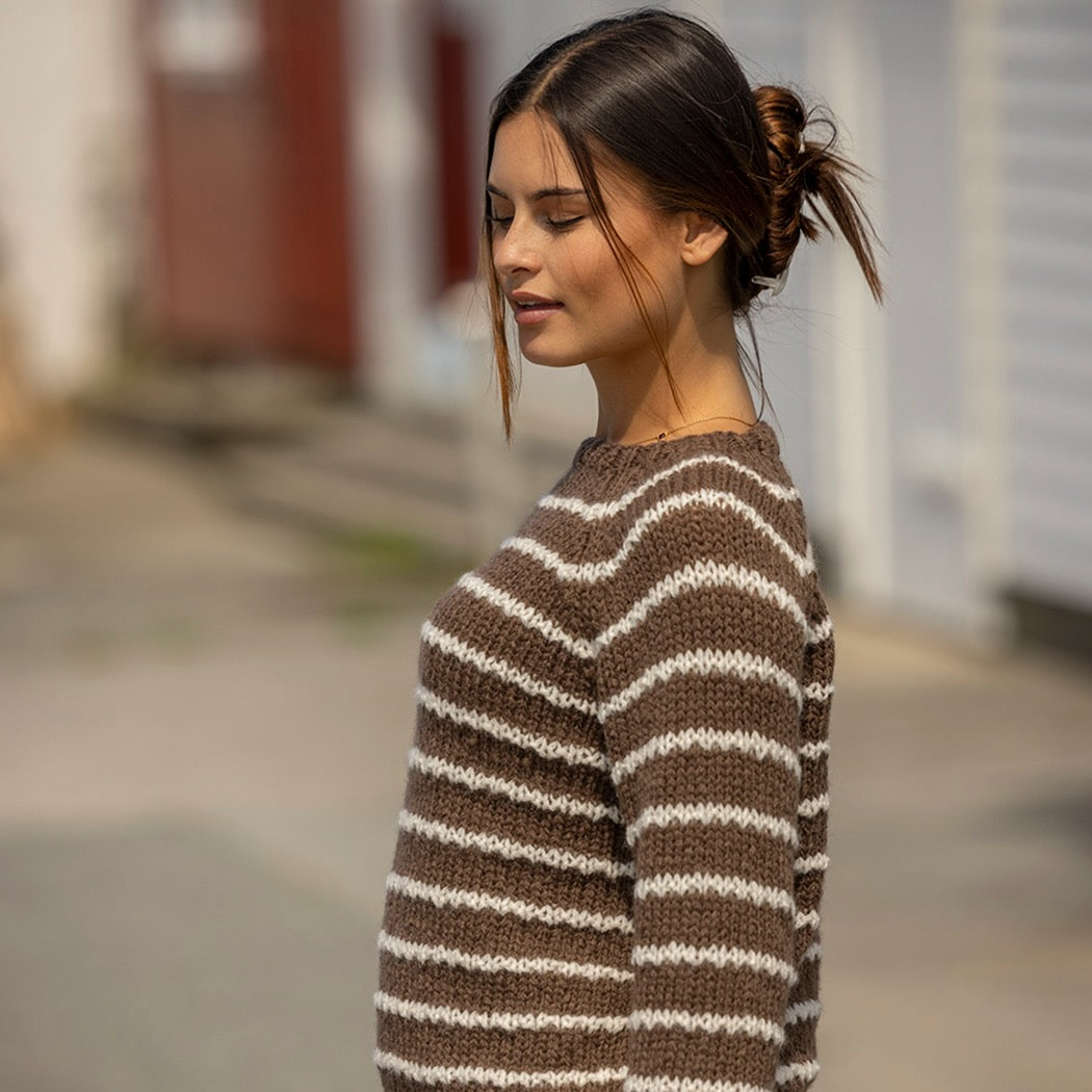 Strikk The Look: Sund-genser brun