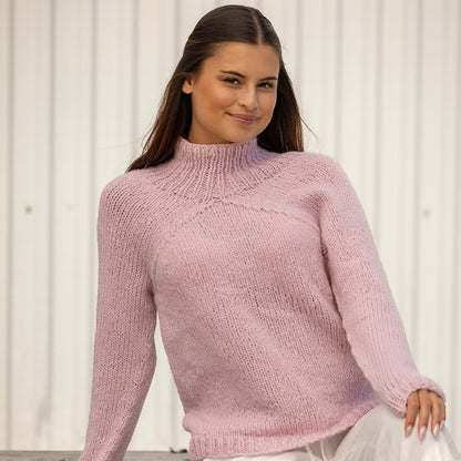 Strikk The Look: Vidde-genser rosa