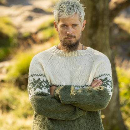 Strikk The Look: Hardang-genser grønn