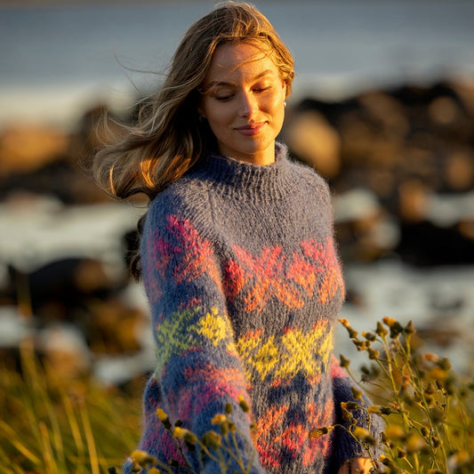 Strikk The Look:  Xoxo-genser himmelblå