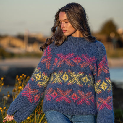 Strikk The Look:  Xoxo-genser himmelblå