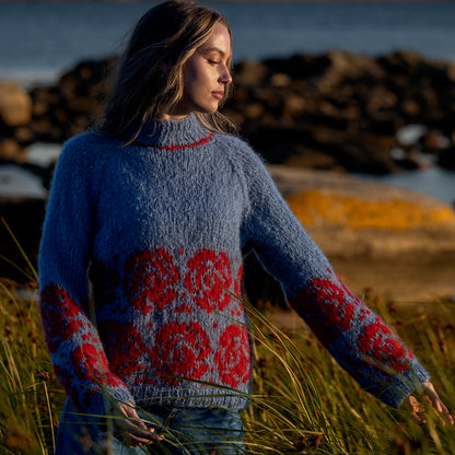 Strikk The Look: Rose-genser gråblå