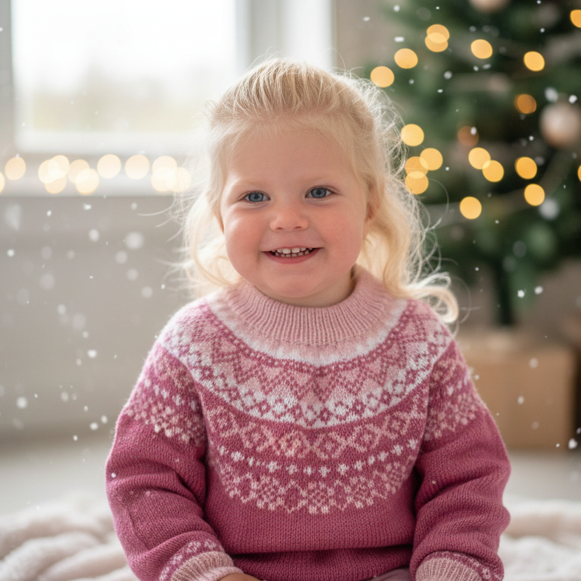 Strikk The Look: Sandra-genser rosa