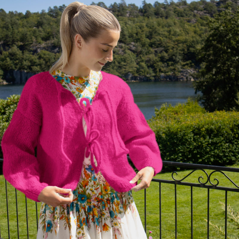 Strikk The Look: Cord-jakke pink