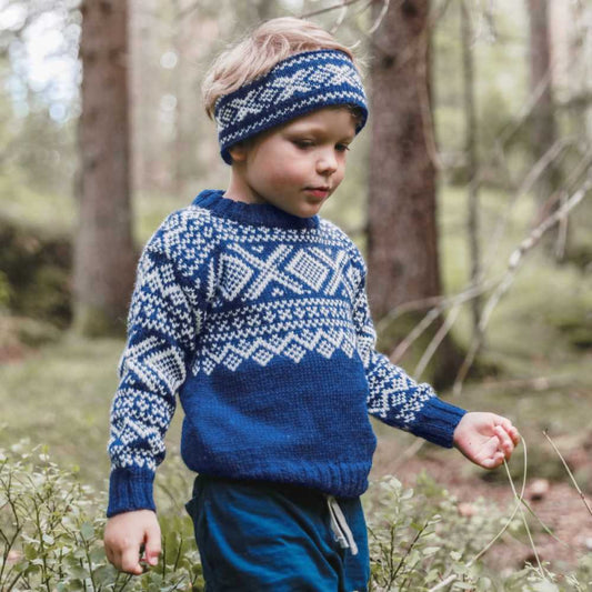 Strikk The Look: Cortina-genser kongeblå